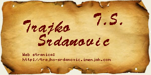 Trajko Srdanović vizit kartica